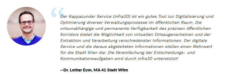 Kundenstimme Dr. Lothar Eysn, Stadt Wien