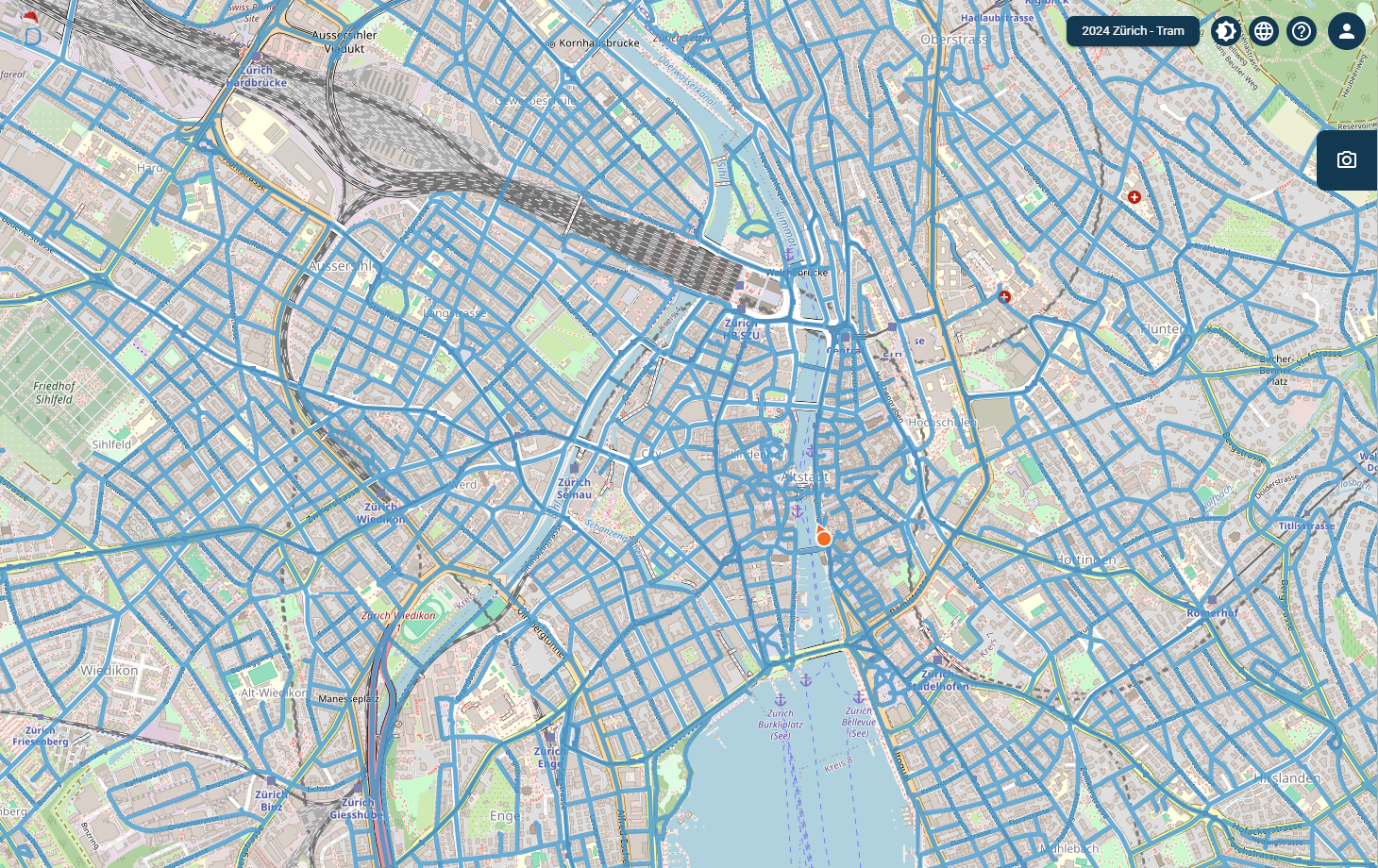Screenshot Kartenansicht infra3D